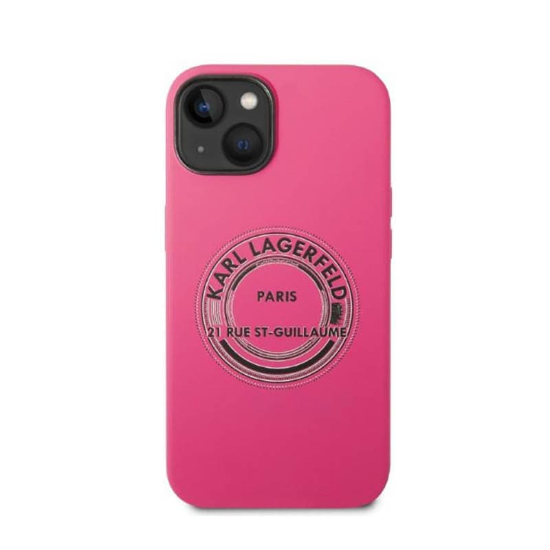 Karl Lagerfeld Silicone RSG - Case for iPhone 14 Plus (Pink) 3