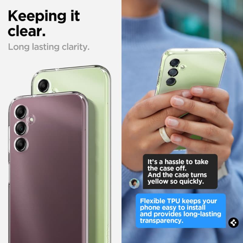 Spigen Liquid Crystal - Case for Samsung Galaxy A14 5G (Transparent) 6