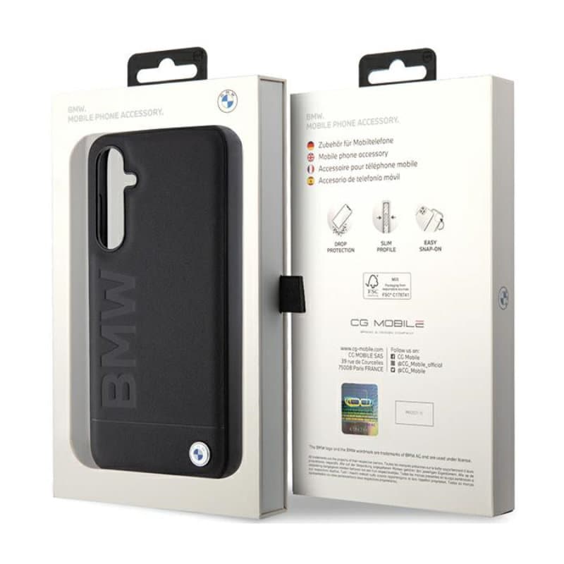 BMW Leather Hot Stamp - Samsung Galaxy S23 FE Case (black) 7