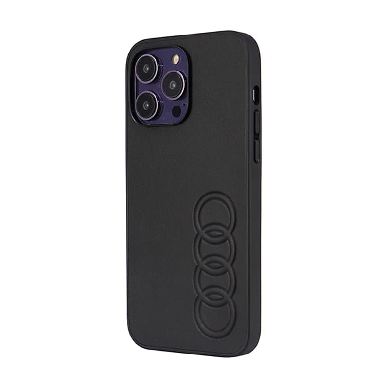 Audi Synthetic Leather - Case for iPhone 14 Pro Max (Black) 3