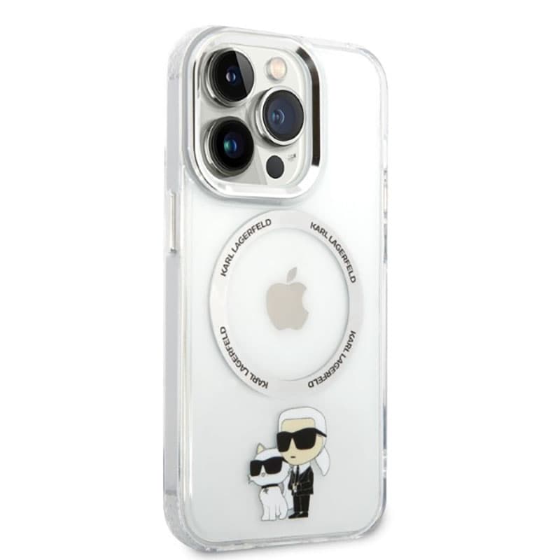 Karl Lagerfeld IML NFT Karl & Choupette MagSafe - Case for iPhone 14 Pro (Clear) 4