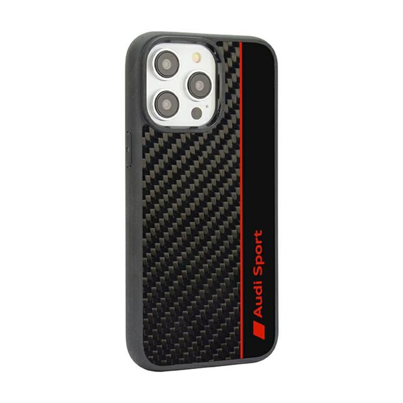 Audi Carbon Fiber Stripe - Case for iPhone 14 Pro (Black) 3