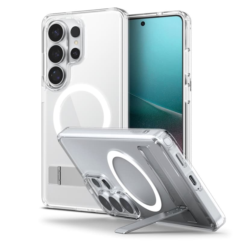 Spigen Ultra Hybrid S Mag MagSafe - Case for Samsung Galaxy S26 Ultra (Clear/White) 2