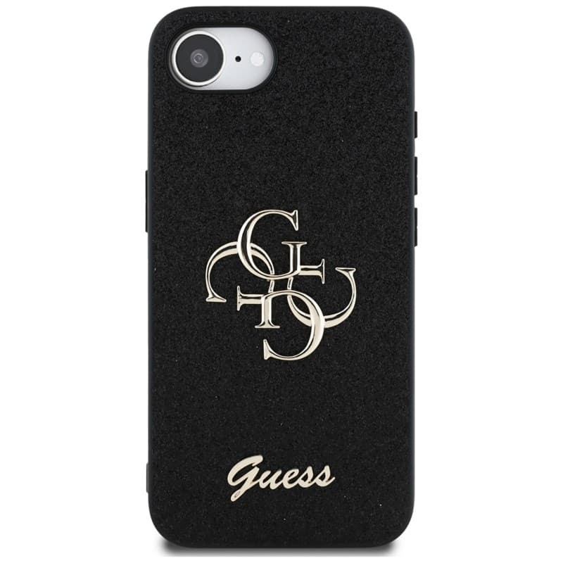 Guess Fixed Glitter Big 4G - Case for iPhone 16e (black) 3