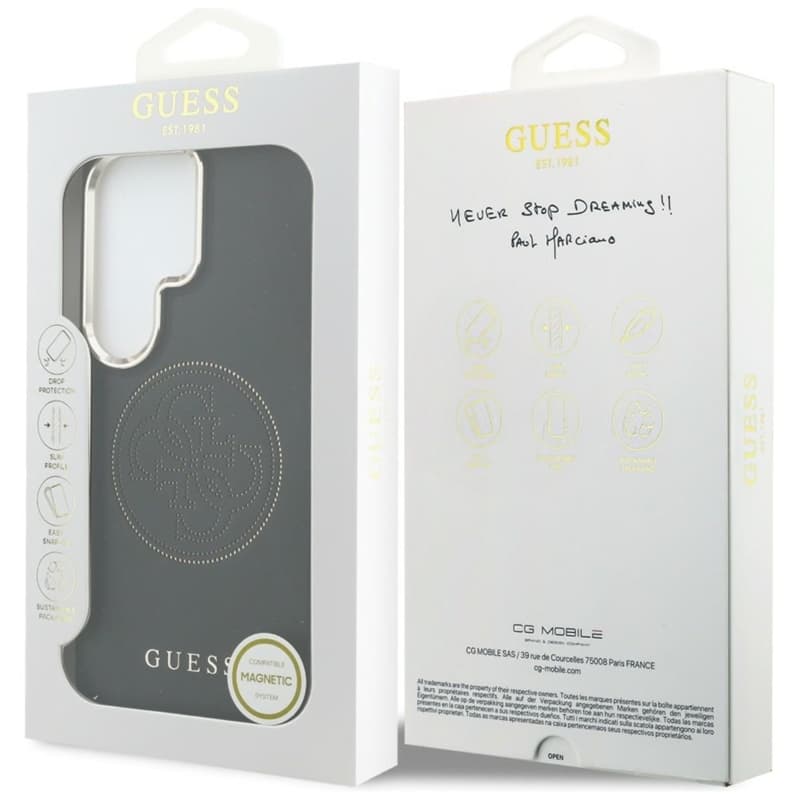 Guess Perforated Logo MagSafe - Samsung Galaxy S26 Ultra Case (Black) 8