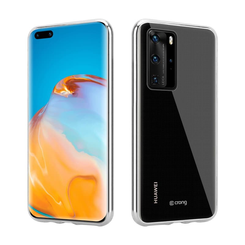 Crong Crystal Slim Cover - Huawei P40 Case (Transparent)