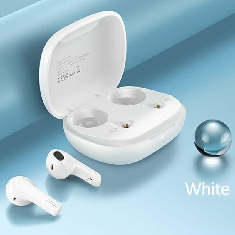 USAMS SM Series - Bluetooth 5.0 TWS headphones + charging case (White) 2