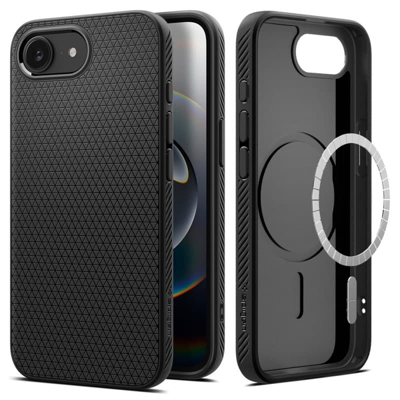 Spigen Liquid Air Mag MagSafe - Case for iPhone 17e / 16e (Matte Black) 1
