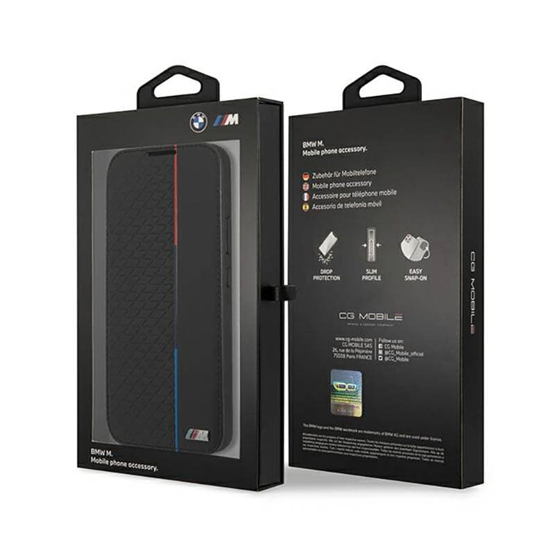 BMW Booktype M Collection Triangles - Case for Samsung Galaxy S22+ (Black) 7