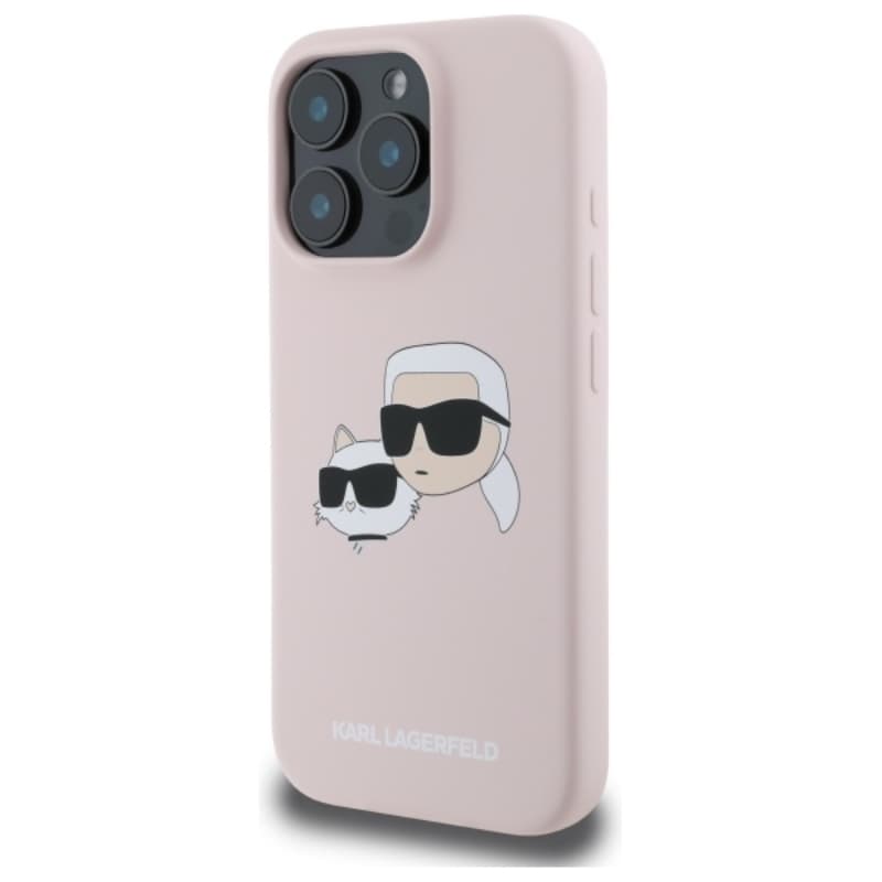 Karl Lagerfeld Silicone Double Heads Print MagSafe - Case iPhone 16 Pro Max (pink) 2