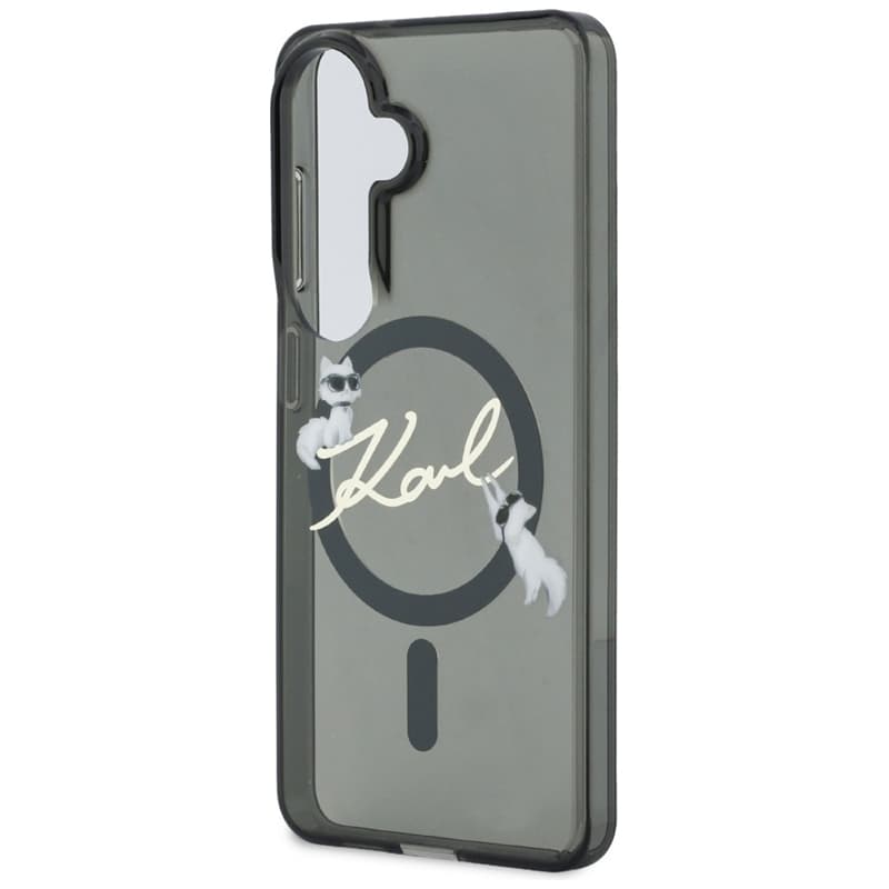 Karl Lagerfeld IML KC Script MagSafe - Samsung Galaxy S26 Case (Black) 6