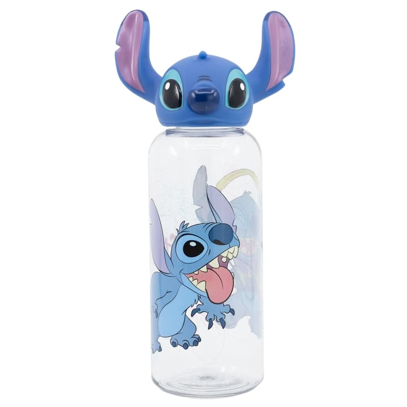 Disney Stitch - 560 ml bottle with 3D cap from the Flowers collection 1
