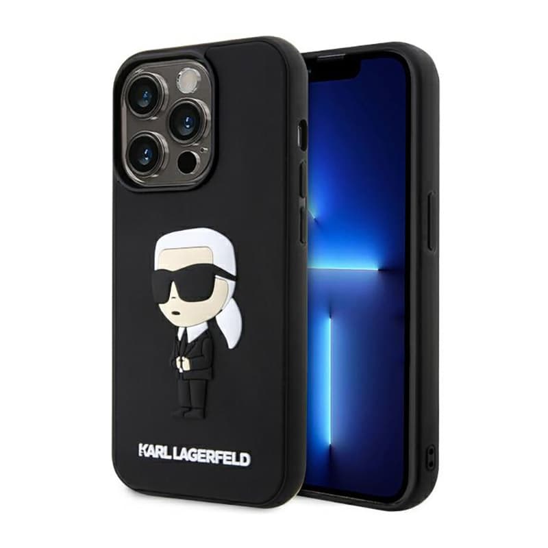 Karl Lagerfeld 3D Rubber NFT Ikonik - Case for iPhone 14 Pro (Black) 1