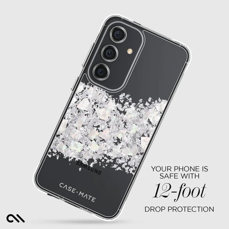 Case-Mate Karat - Samsung Galaxy S24 case decorated with mother of pearl (A Touch of Pearl) 8