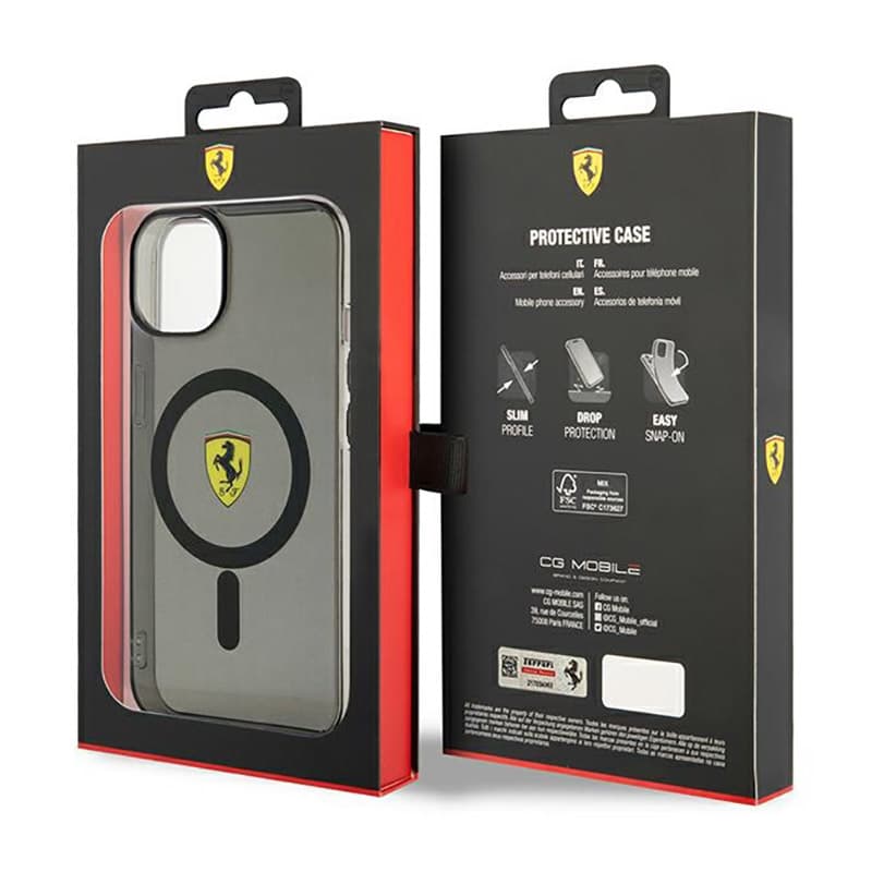 Ferrari Translucent MagSafe - Case for iPhone 14 Plus (Black) 8