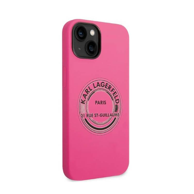 Karl Lagerfeld Silicone RSG - Case for iPhone 14 Plus (Pink) 4