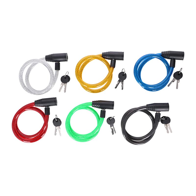 Dunlop - Spiral key bicycle lock 65 cm (blue) 2