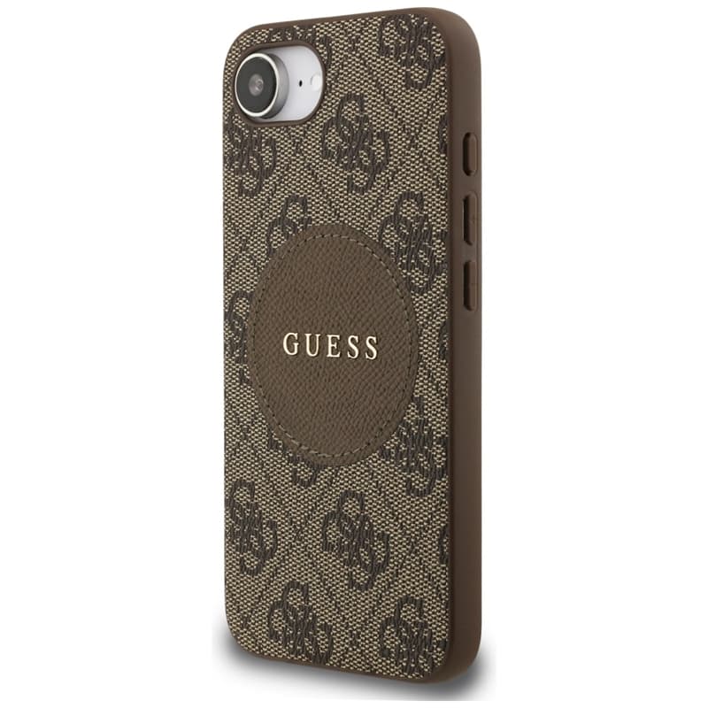 Guess 4G Circle Classic Logo MagSafe - Case for iPhone 16e (brown) 2