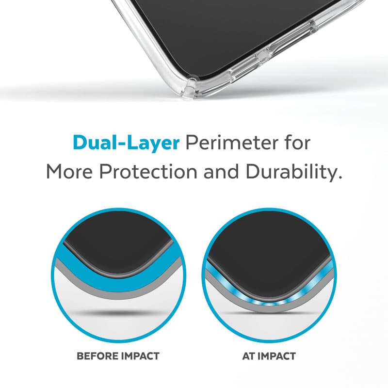 Speck Presidio Perfect-Clear - Samsung Galaxy S23+ Case with MICROBAN Coating (Clear) 8