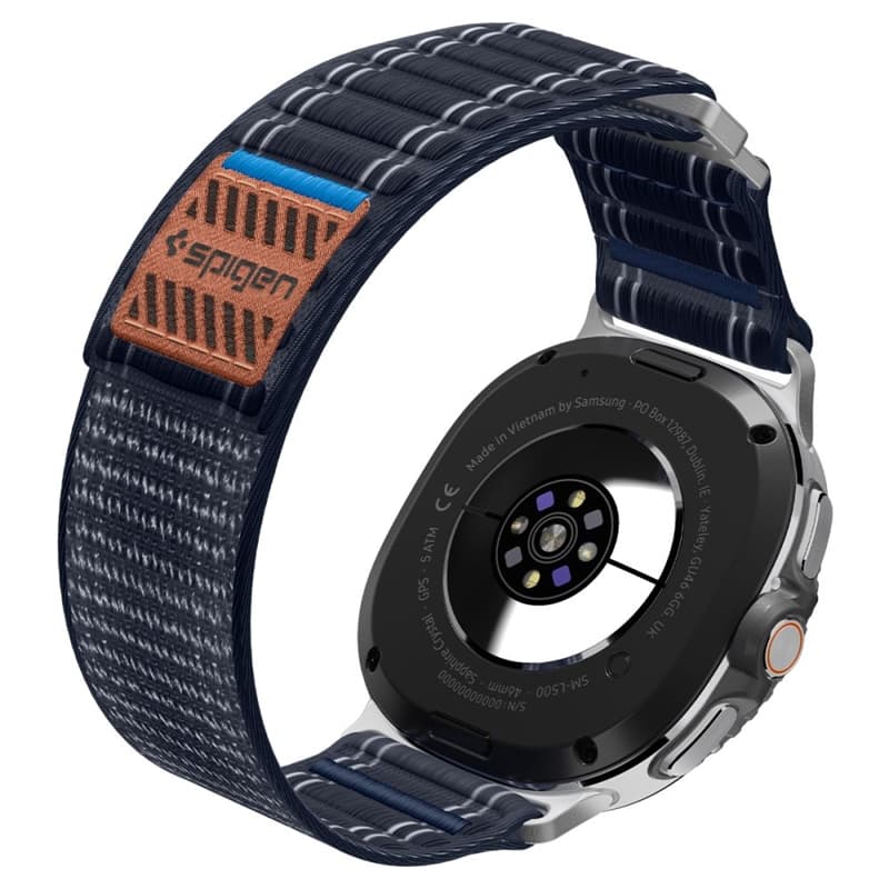 Spigen WBF0 Band - Strap for Samsung Galaxy Watch 8 / 8 Classic 40 / 44 / 46 mm (Navy) 8