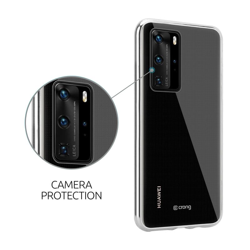 Crong Crystal Slim Cover - Huawei P40 Case (Transparent) 2