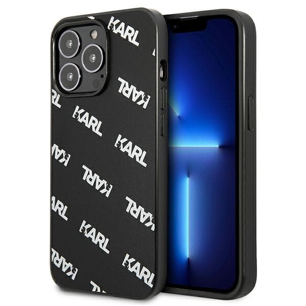 Karl Lagerfeld Allover - Cover for iPhone 13 Pro (Black) 1