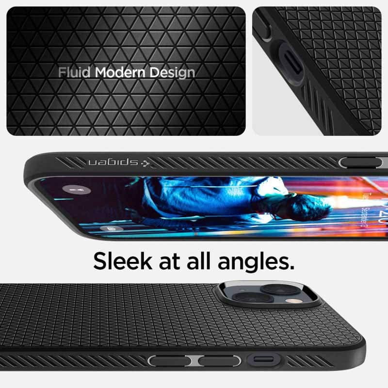 Spigen Liquid Air - Case for iPhone 15 Plus / iPhone 14 Plus (Black) 2