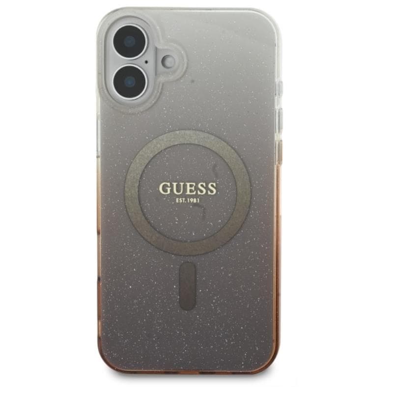 Guess IML Glitter Gradient MagSafe - Case for iPhone 16 Plus (Brown) 3