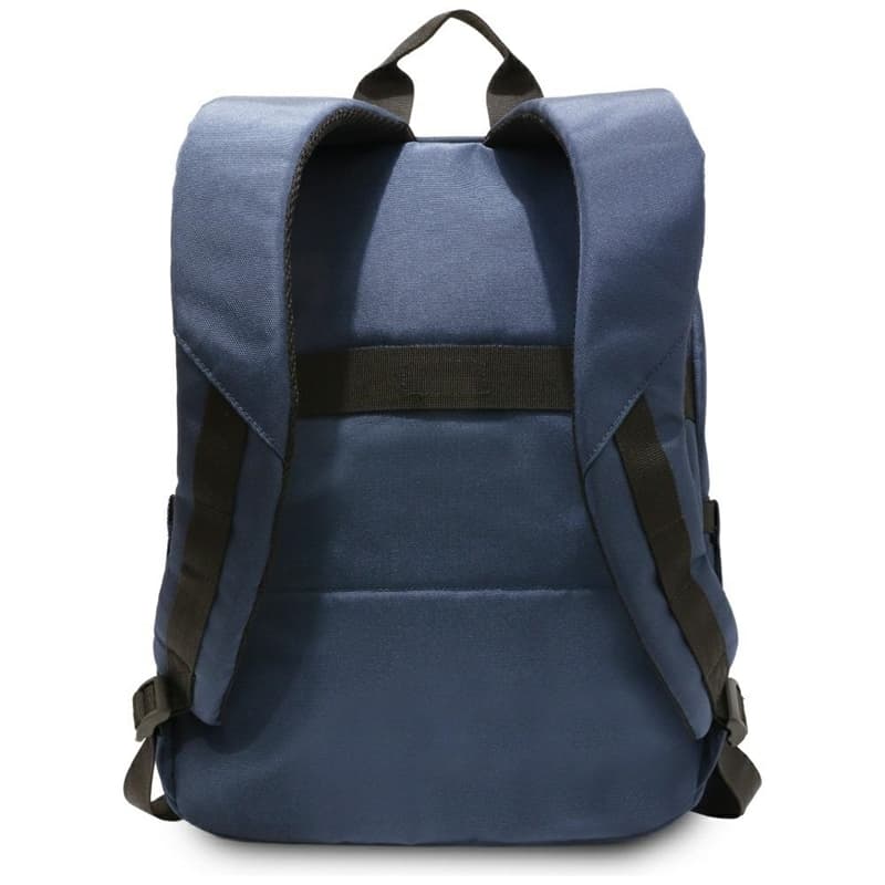 BMW Nylon Pockets & Metal Logo - 16" Notebook Backpack (Navy Blue) 4