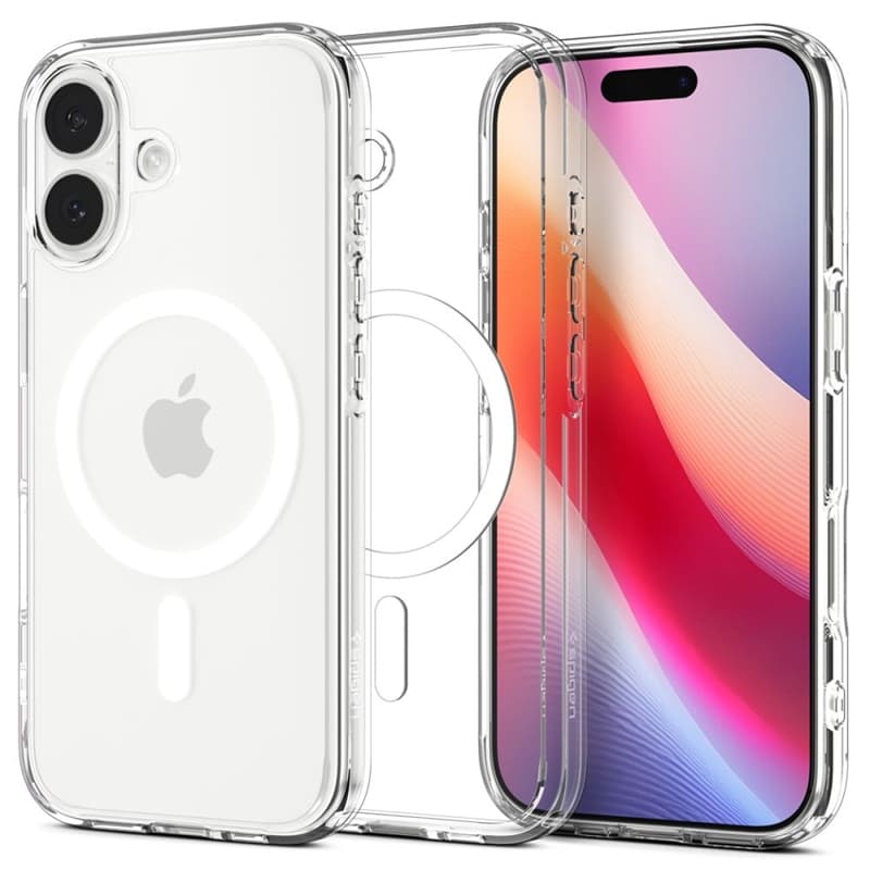 Spigen Ultra Hybrid Mag MagSafe - Case for iPhone 17 (Clear/White)  