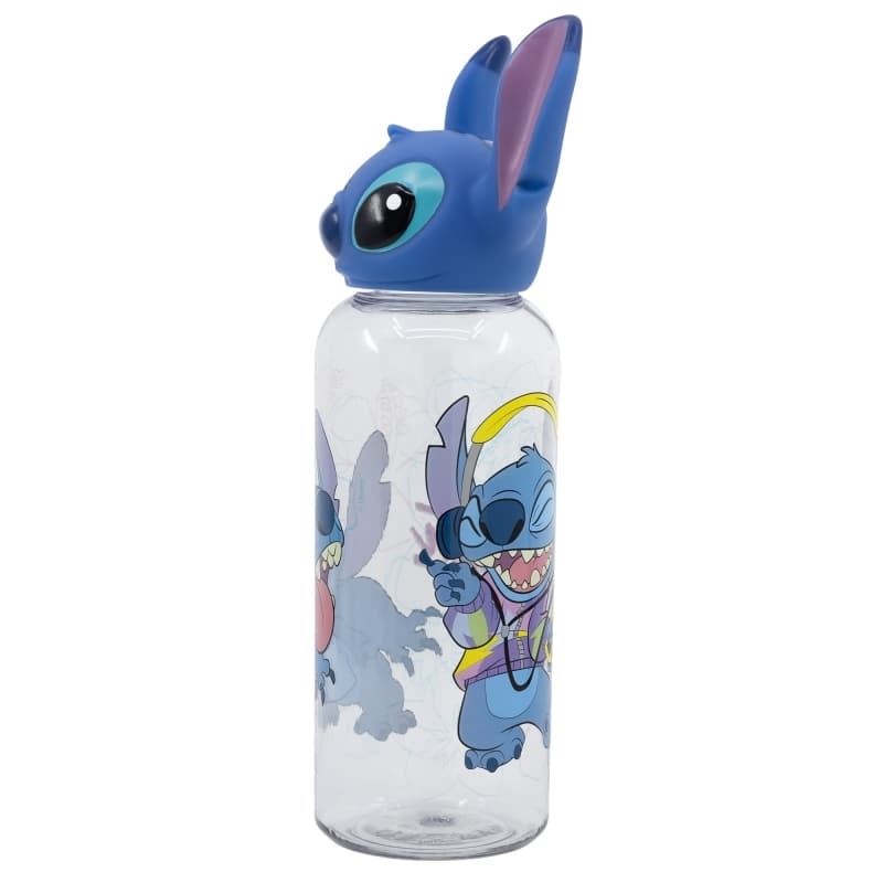 Disney Stitch - 560 ml bottle with 3D cap from the Flowers collection 2