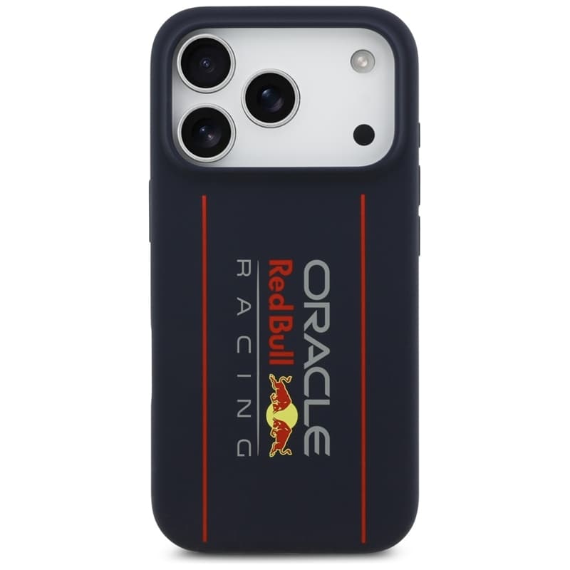 Red Bull Silicone Oversize Vertical Logo MagSafe - iPhone 17 Pro Case (Navy Blue) 3