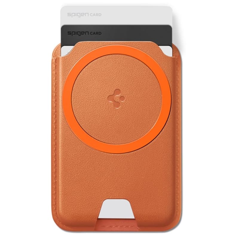 Spigen Valentinus MagFit + MagSafe - Magnetic Wallet (Metallic Orange) 3