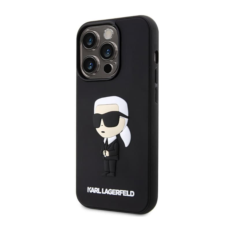 Karl Lagerfeld 3D Rubber NFT Ikonik - Case for iPhone 14 Pro (Black) 2