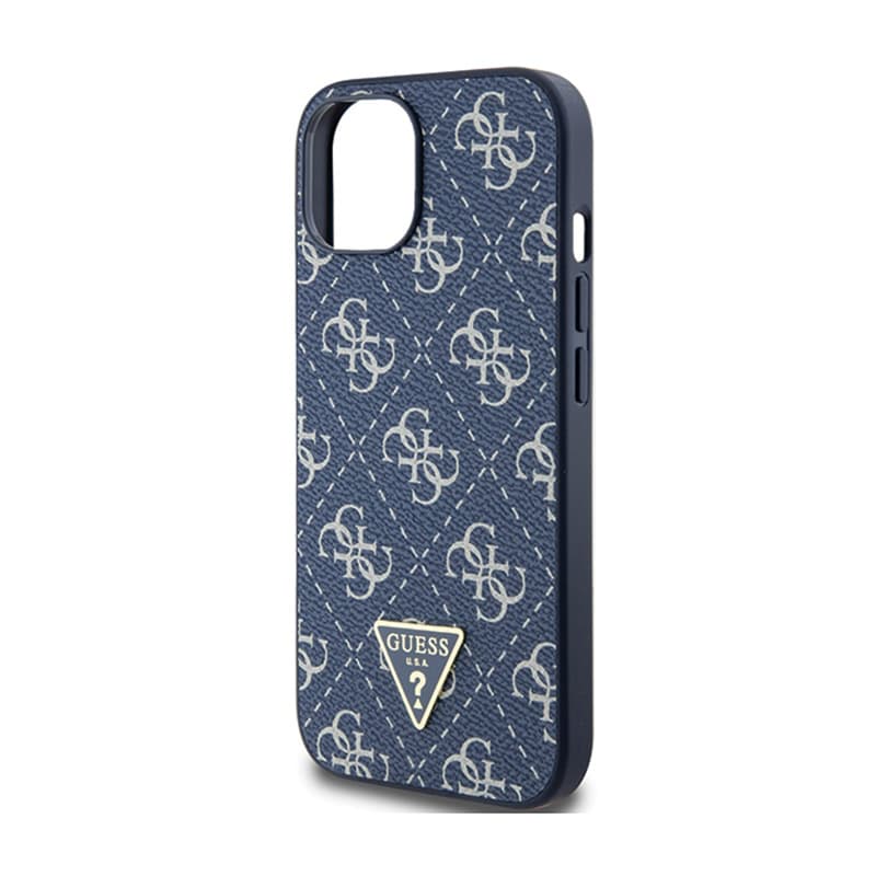 Guess 4G Triangle Metal Logo - Case for iPhone 15 Plus (blue) 6