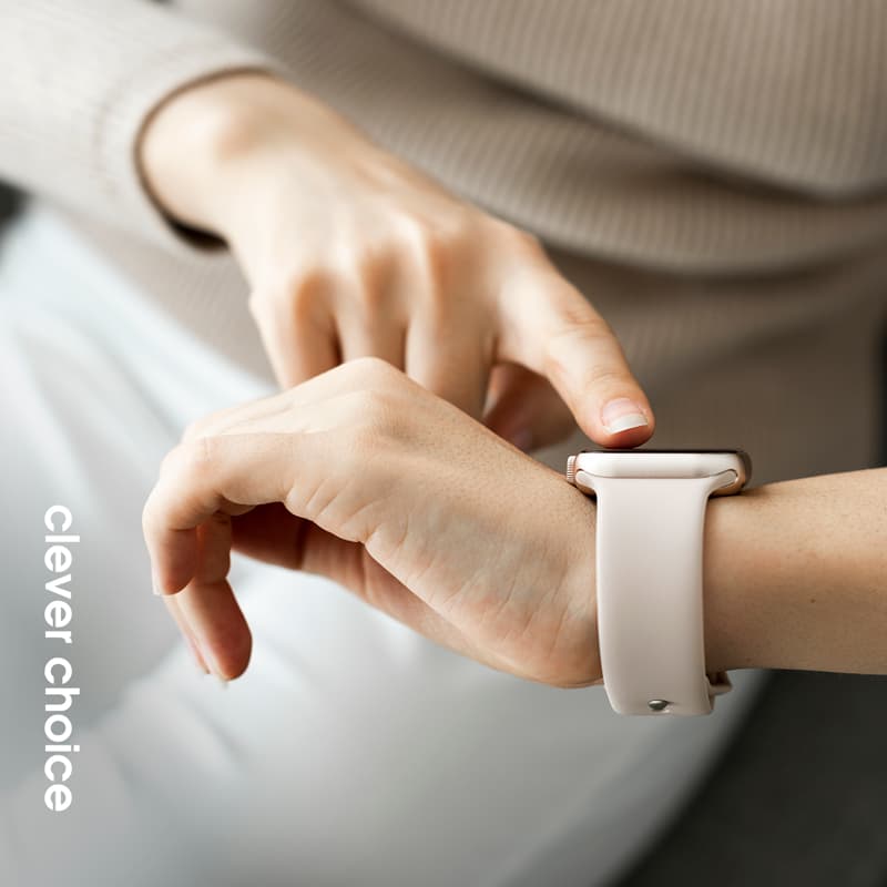 Crong Liquid - Apple Watch Band 38/40/41/42mm (Stone Beige) 3