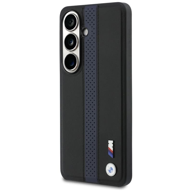 BMW M Perforated Stripe Logo MagSafe - Samsung Galaxy S26 Case (Blue) 2