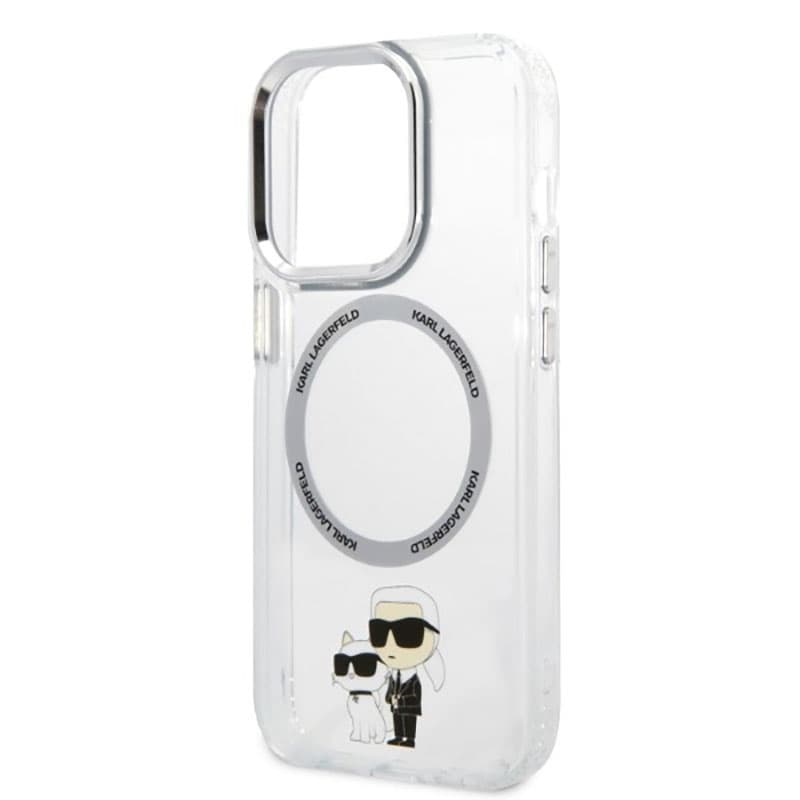 Karl Lagerfeld IML NFT Karl & Choupette MagSafe - Case for iPhone 14 Pro (Clear) 6
