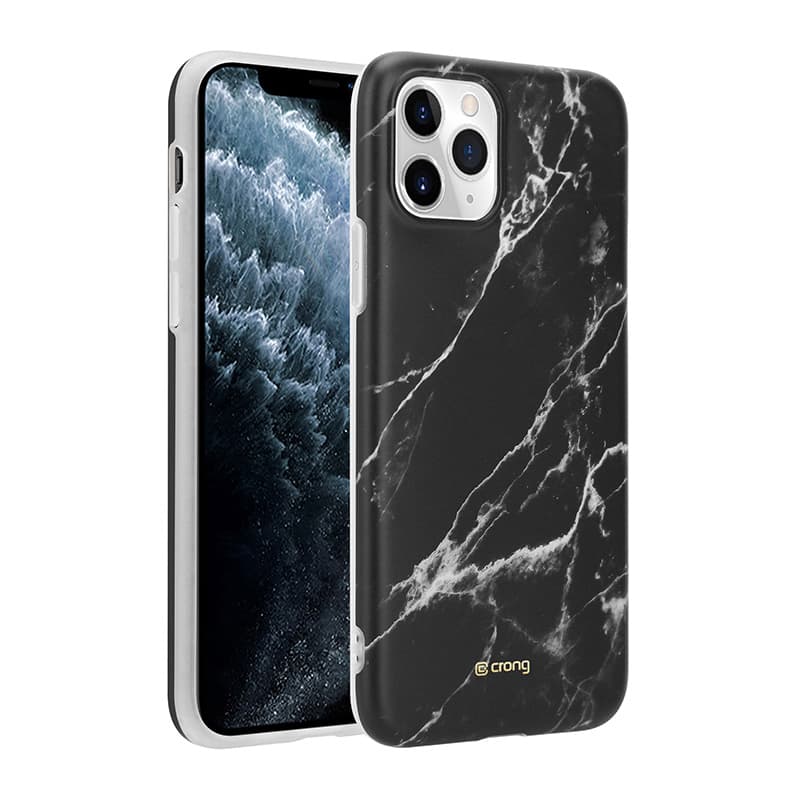 Crong Marble Case – iPhone 11 Pro Case (Black) 2