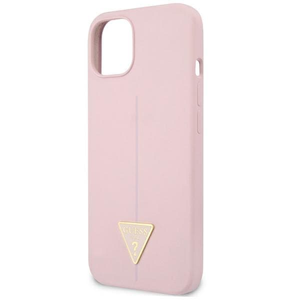 Guess Silicone Triangle Logo - Cover iPhone 13 mini (Purple) 6