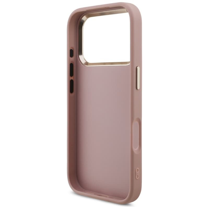 Guess Fixed Glitter Big 4G Metal Frame - Case iPhone 17 Pro (pink) 7