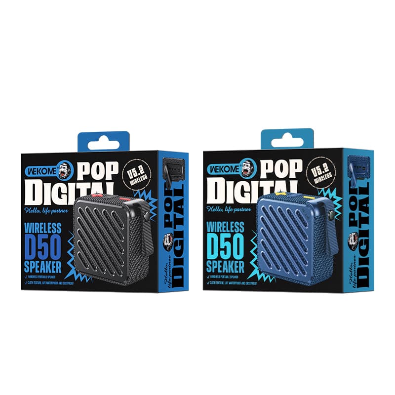WEKOME D50 Pop Digital Series - Portable Wireless Bluetooth V5.2 Speaker (Black) 2