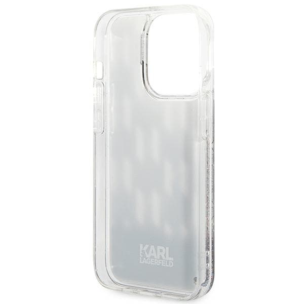 Karl Lagerfeld Monogram Liquid Glitter - Case for iPhone 14 Pro (Black) 7