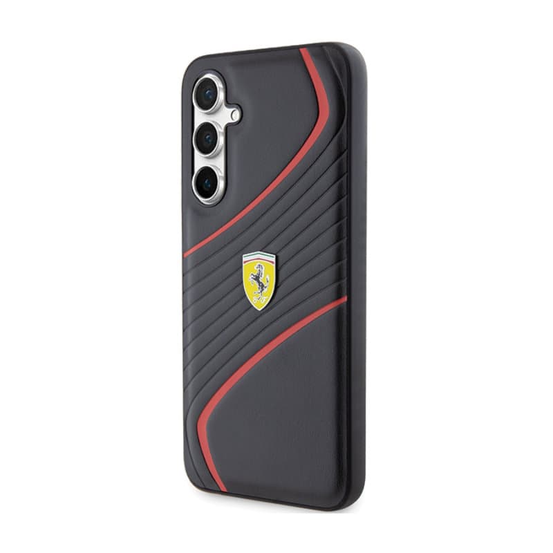 Ferrari Twist Metal Logo - Samsung Galaxy S23 FE Case (black) 2