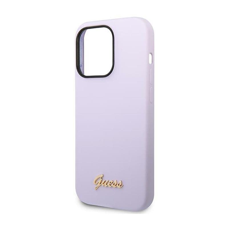 Guess Silicone Vintage - Case for iPhone 14 Pro (Purple) 6