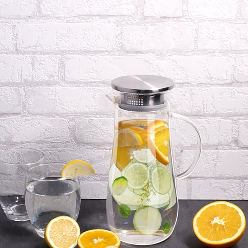 Alpina - Carafe with handle in borosilicate glass 1.4 l 6