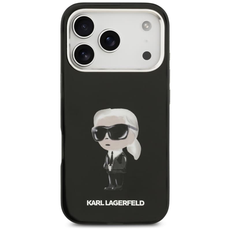 Karl Lagerfeld IML Aquarelle Karl & Logo MagSafe - Case iPhone 17 Pro (Black) 3