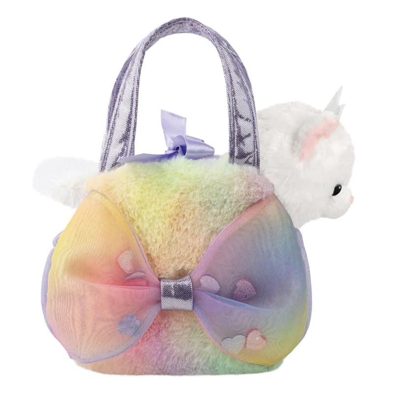 Fancy Pals – Big Bow Princess Cat Plush Toy with Silver Crown in a Colorful Bag 20 cm Eco-Friendly 2