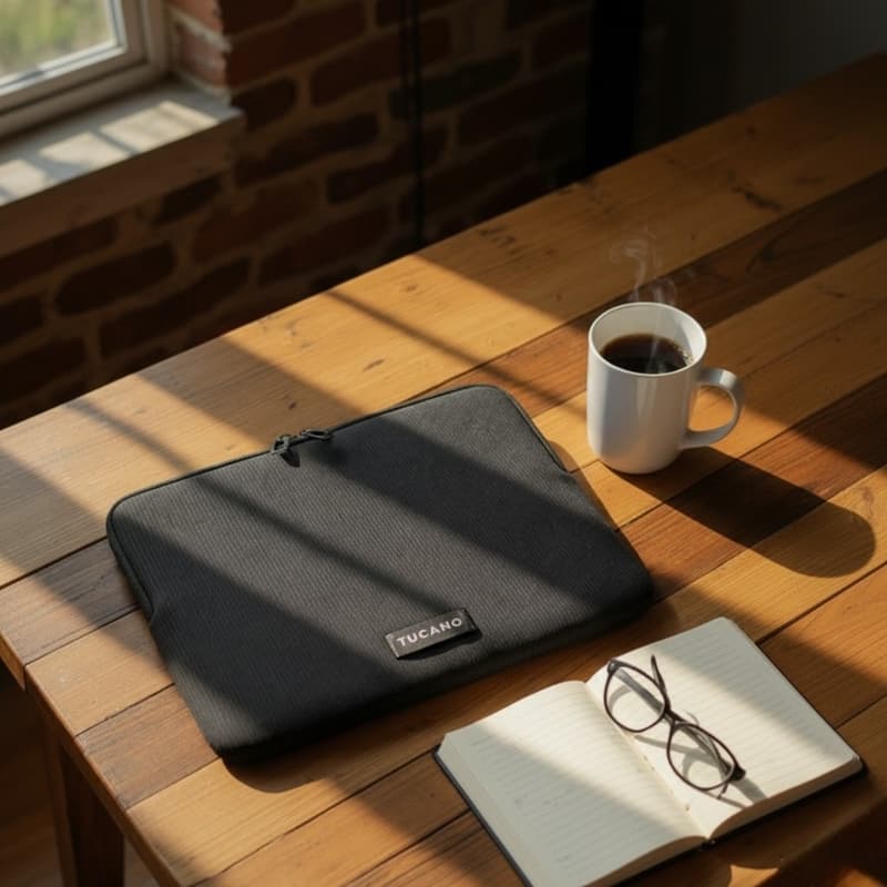 Tucano Colore2 - MacBook Air 13” Case (M5/M4/M3/M2/M1/2026-2018) / Pro 13" / Laptop 12” (Black) 8