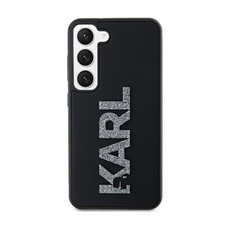 Karl Lagerfeld 3D Rubber Glitter Logo - Samsung Galaxy S23 Case (black) 3